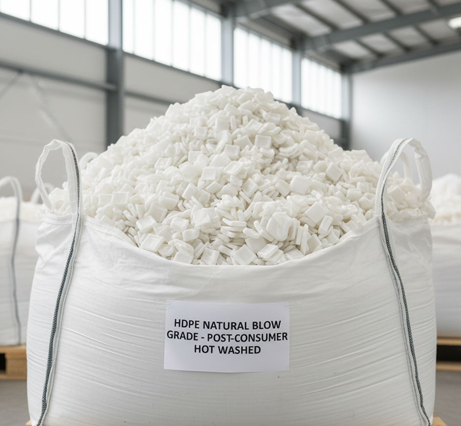 HDPE Natural Blow Regrind (Milk/Jerry Can Grade)